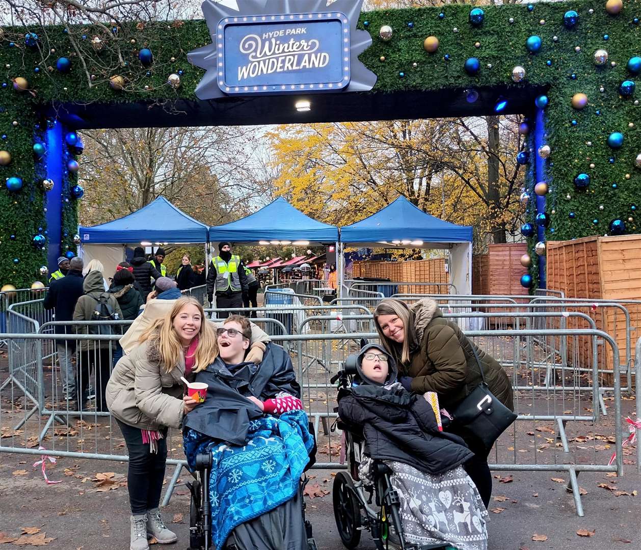 They enjoyed a festive day out at Winter Wonderland. Picture: ellenor