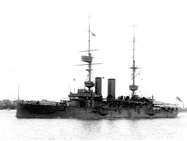 The doomed HMS Bulwark