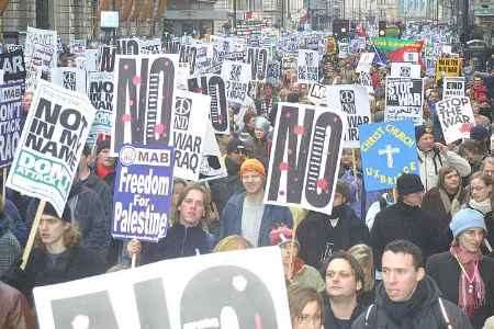 UNITED: The protestors parade in central London. Pictures: MATTHEW READING