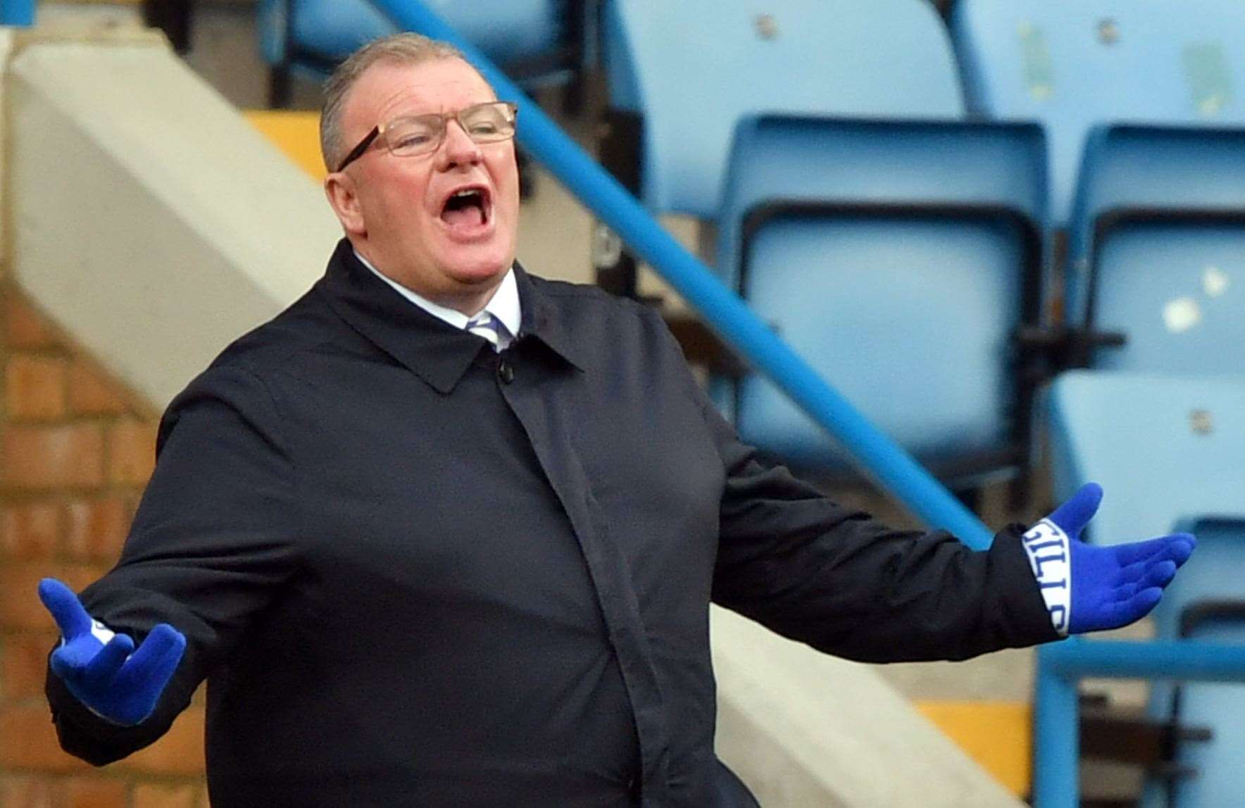 Gillingham boss Steve Evans - won't be facing his former club on Boxing Day. Picture: Keith Gillard