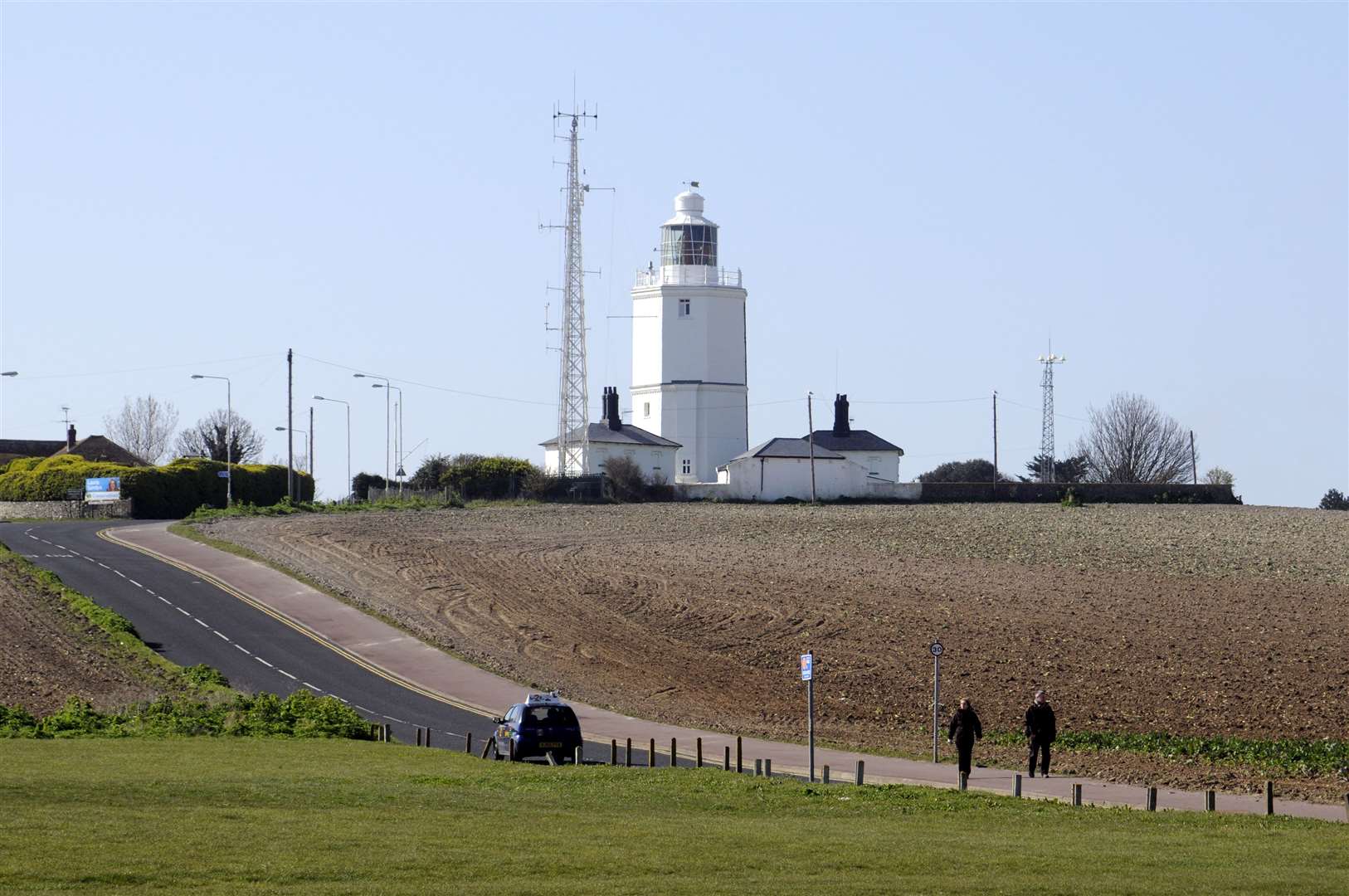 The North Foreland Lighthouse is along the route