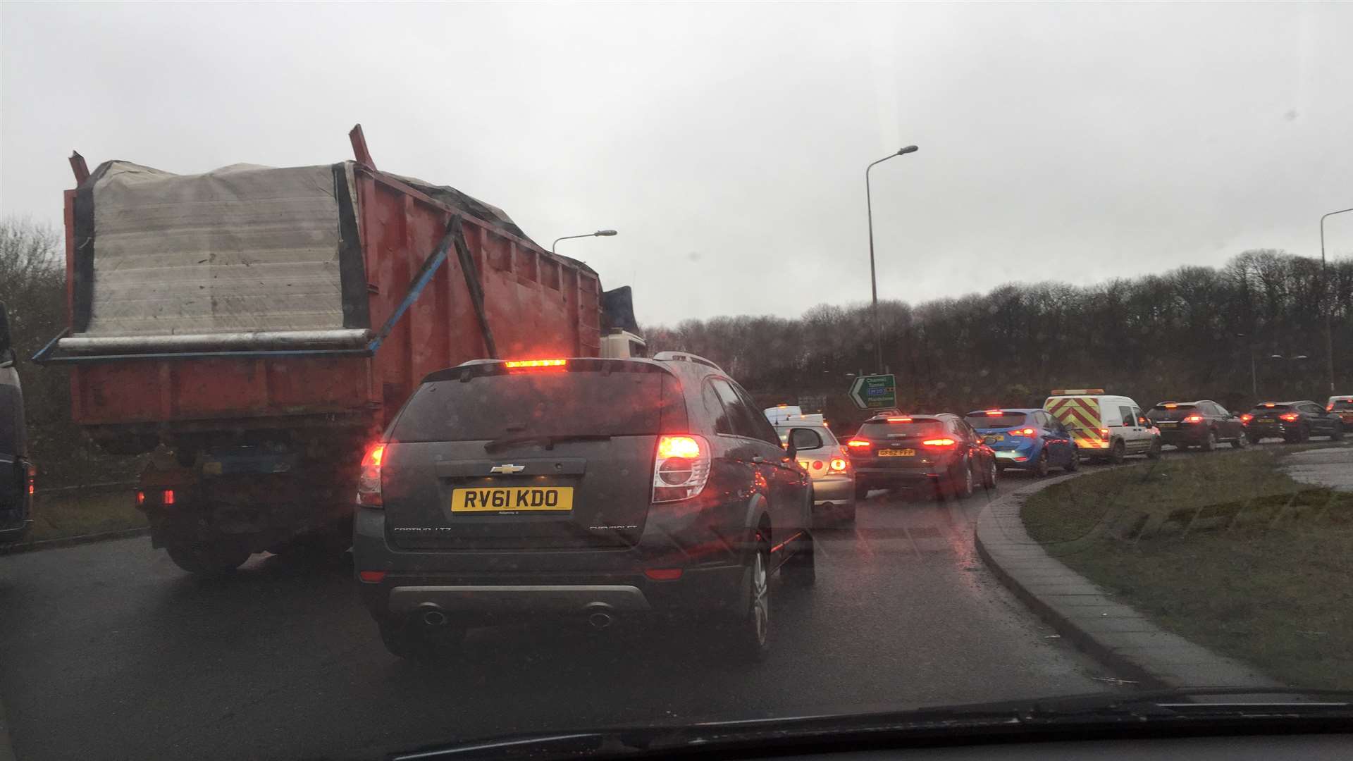 The area is gridlocked, pictures, Steve Salter.