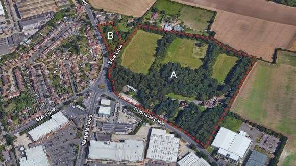 An aerial view of the Westwood Lodge site (29630722)
