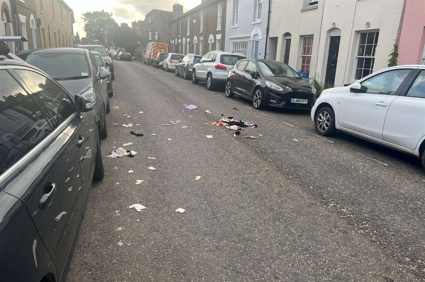 The unpleasant sight of litter in Faversham this week
