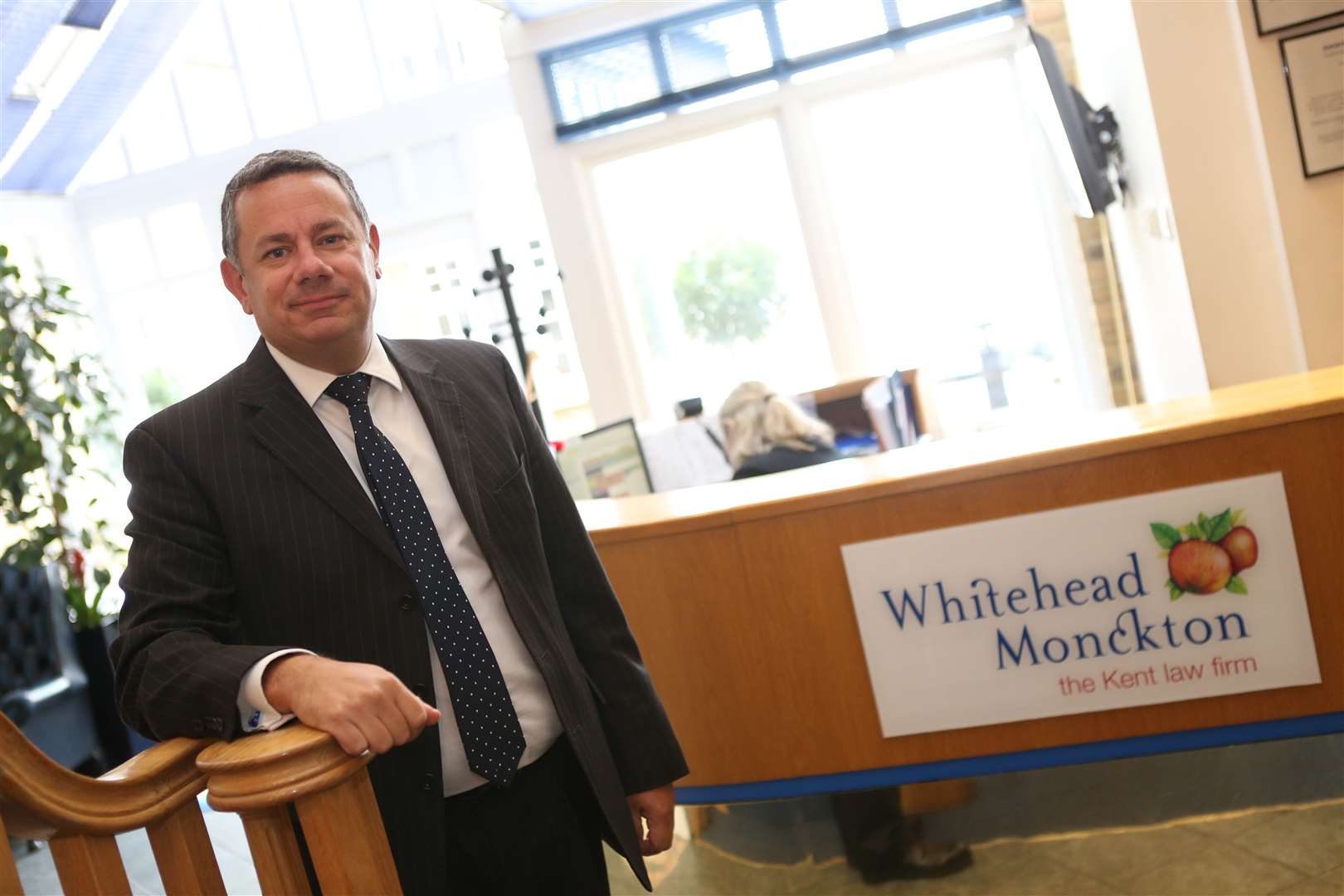 Whitehead Monckton managing director Stephen Beck in the law firm's Maidstone office