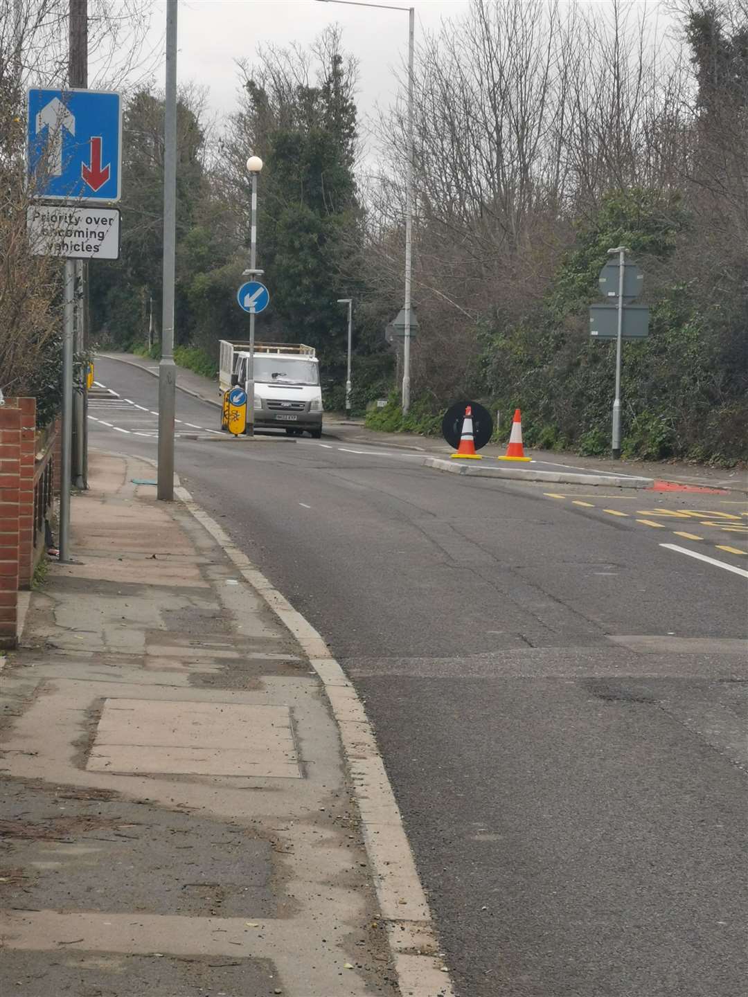 The new traffic calming measures in St Peter's Park Road in Broadstairs (44884998)