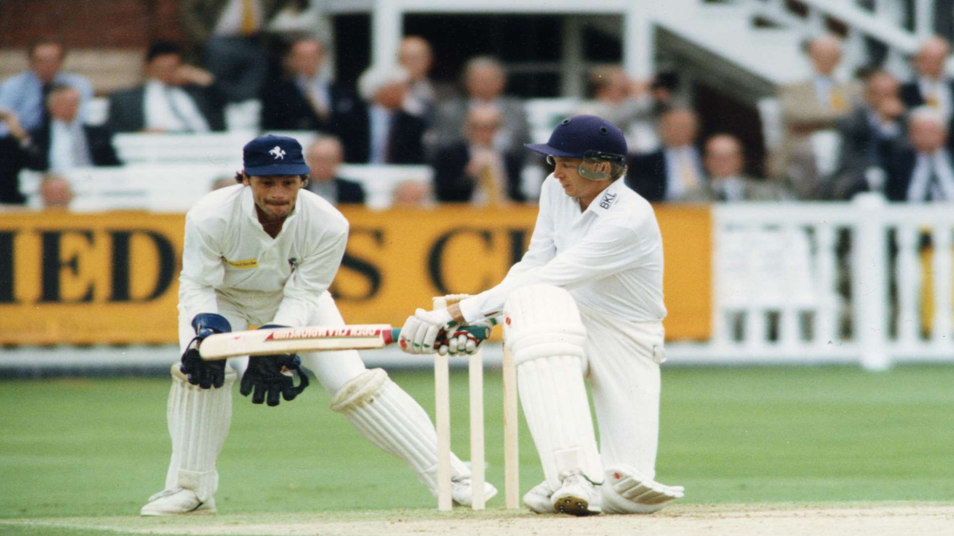David Gower in action for Leicestershire against Kent