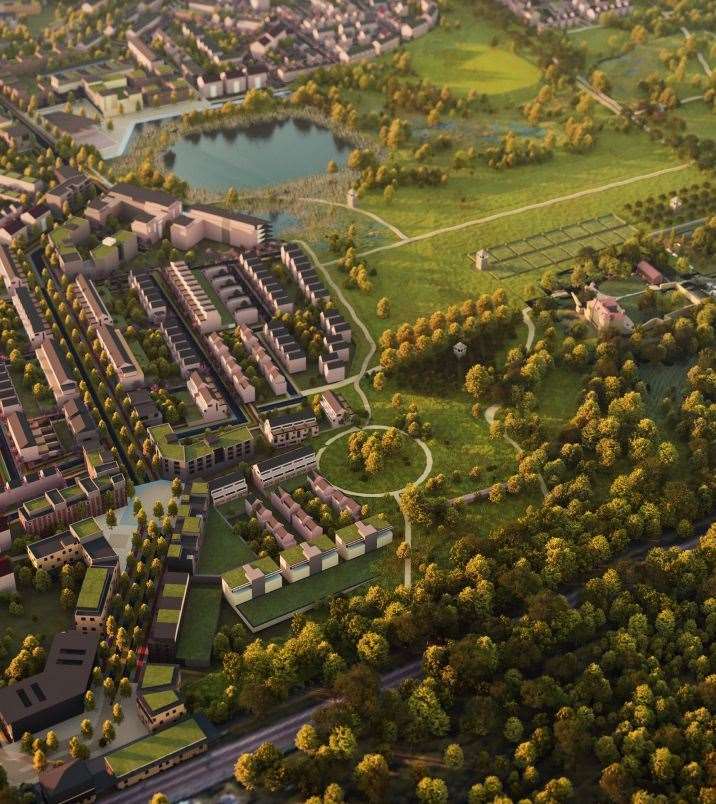 Plans for the first phase of Otterpool Park near Sellindge have been approved Picture: Otterpool Park LLP