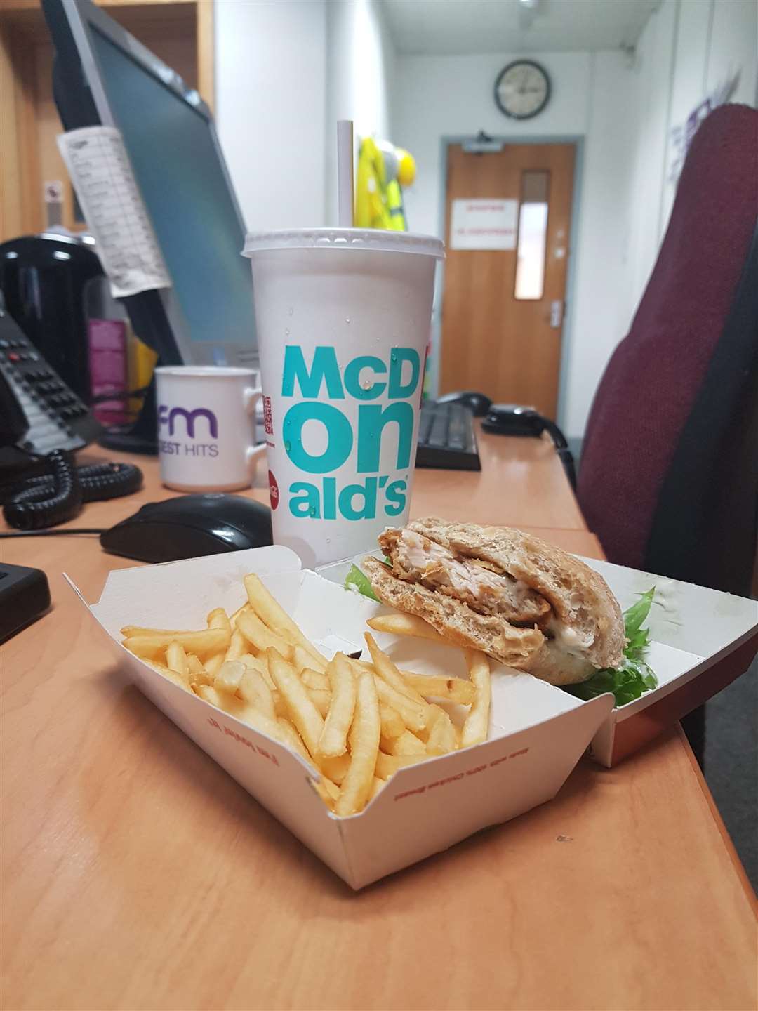 Uber Eats' first takeaway delivery in Medway was a chicken legend meal and a strawberry milkshake