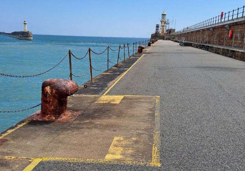 Bosses say the existing cast iron bollards on Admiralty Pier are not capable of providing the required moorings due to their maximum load capacity of 30 tonnes each. Picture: Port of Dover