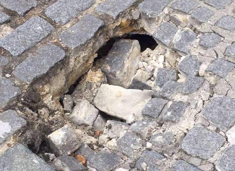 The hole in North Street