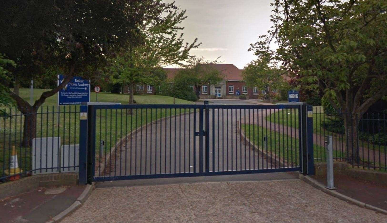 Balfour Junior Academy, in Chatham, is the latest school to send pupils home due to the coronavirus. Picture: Google Maps