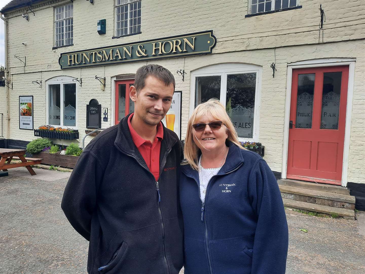 Beverly Clayton and Stuart Watson (pictured) have been running the Huntsman and Horn in Broomfield, Herne Bay, for four years