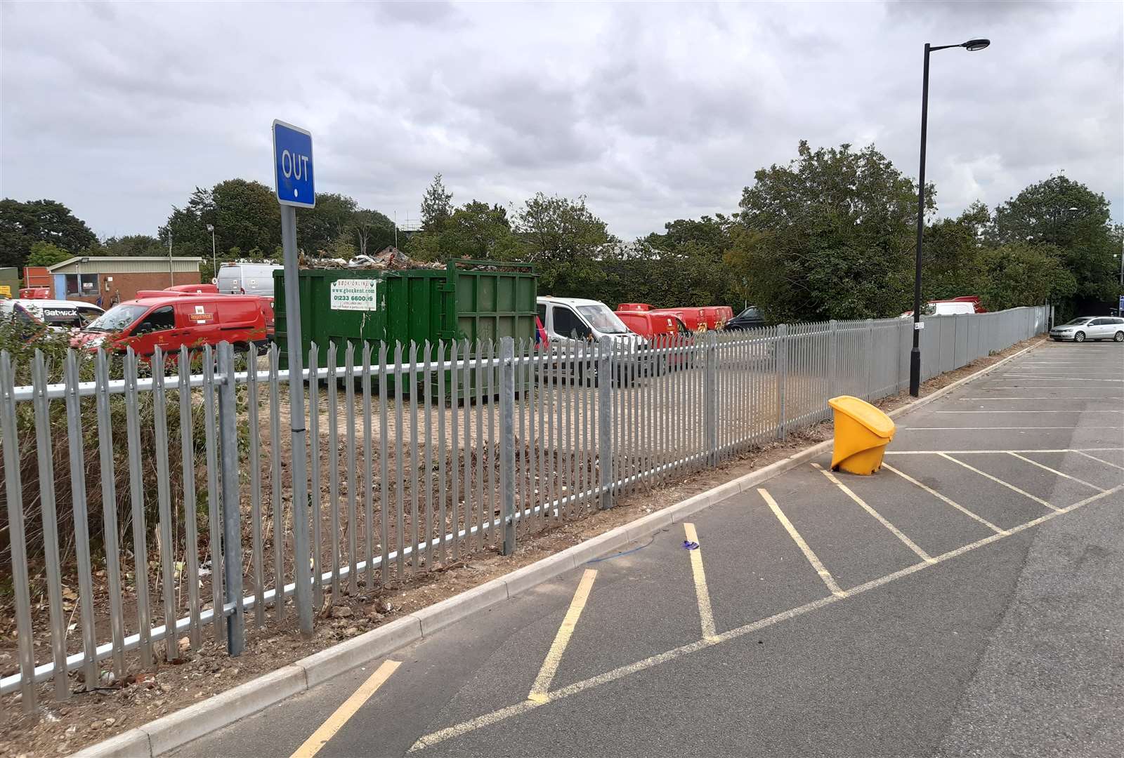 A new security fence has been erected around the site in recent weeks