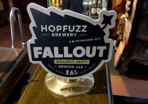 The Timber Batts keeps one guest beer on draught at all times. When I visited it was Fallout, a session ale from the Hopfuzz Brewery.