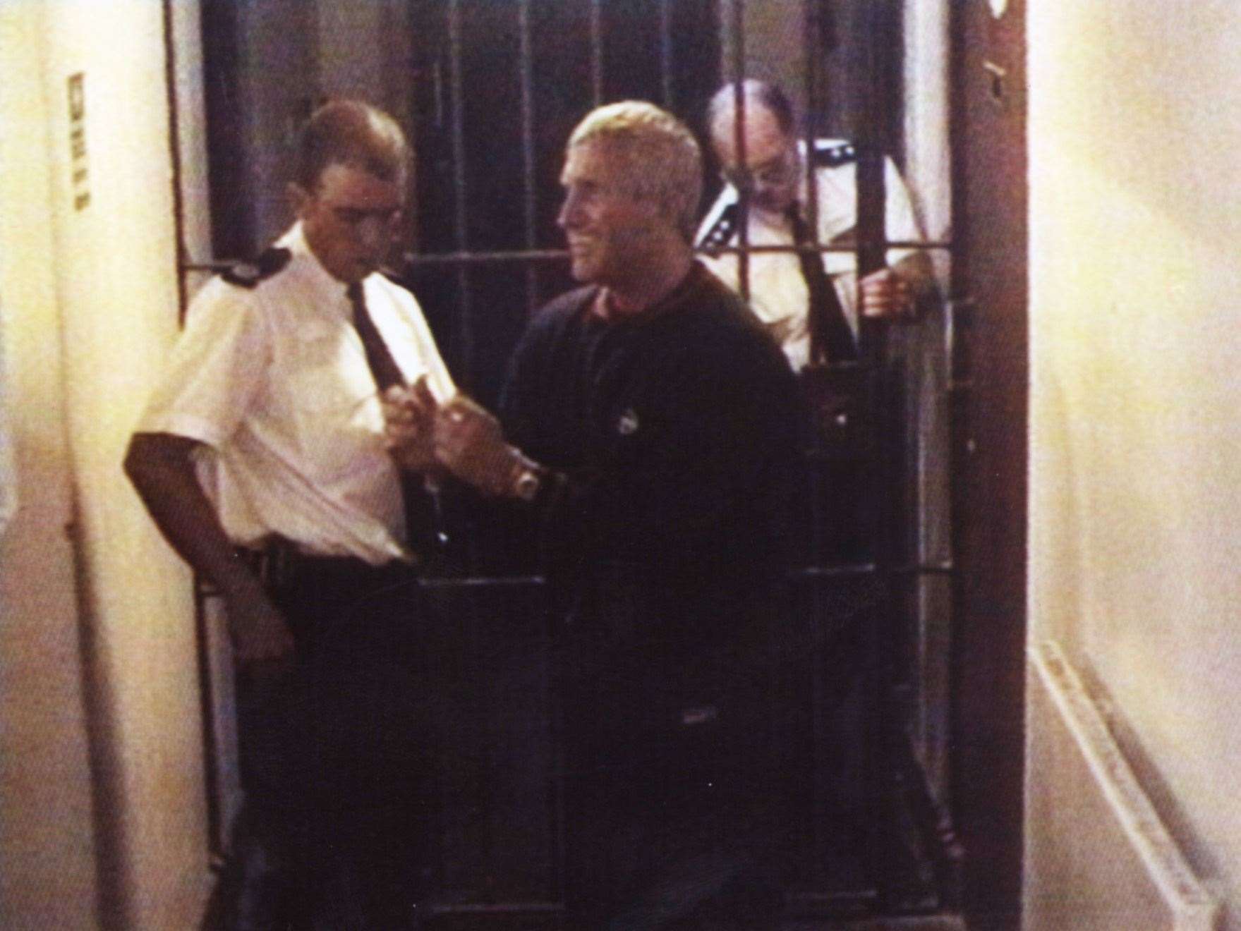 Kent Police issued picture of Kenneth Noye in custody at Dartford Police Station 20th May 1999. Photo - PA/PA Archive