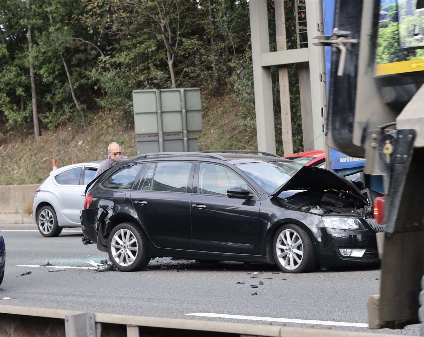 Paramedics were called and traffic officers are at the scene of a crash near the Dartford Crossing. Photo: UKNIP