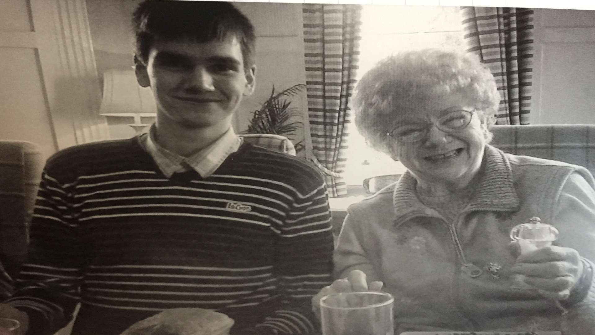 Daniel with his grandma Barbara