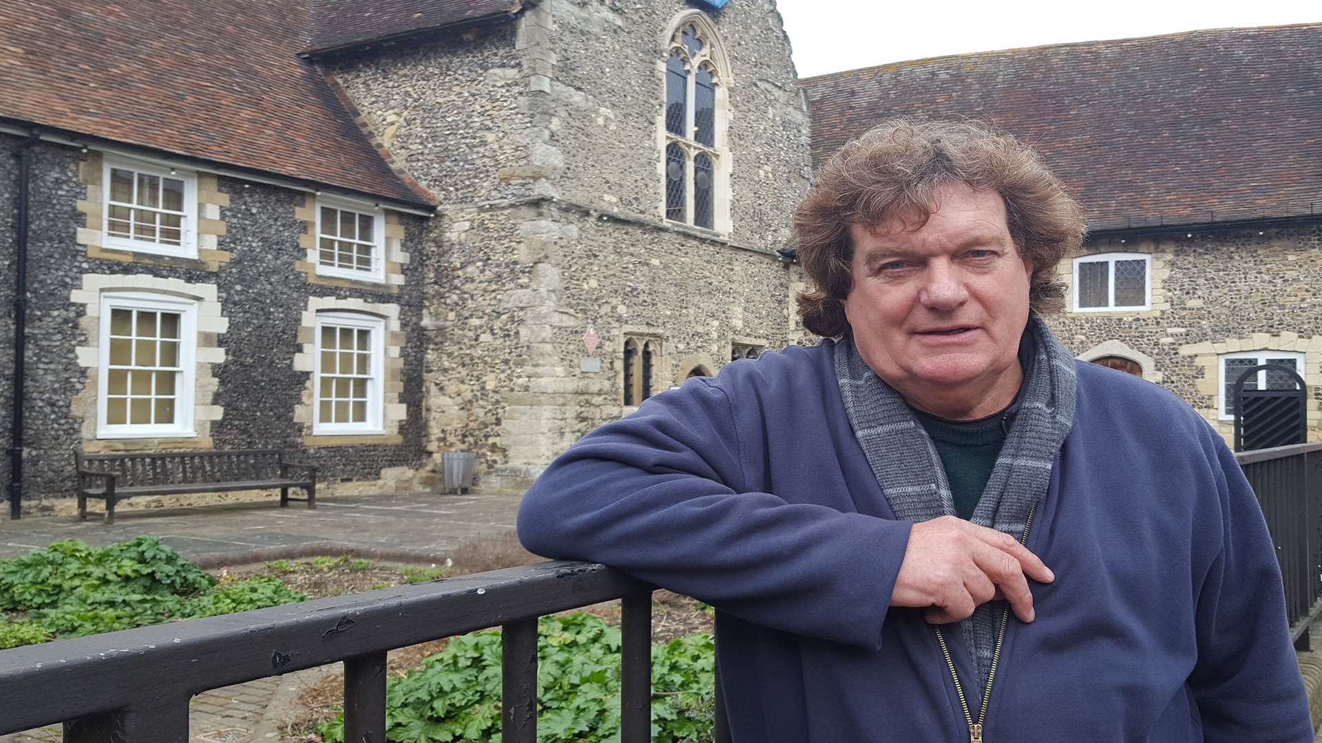 Canterbury Archaeological Trust director Paul Bennett outside Canterbury Heritage Museum