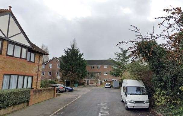 The fire broke out in Enterprise Road, Maidstone. Picture: Google