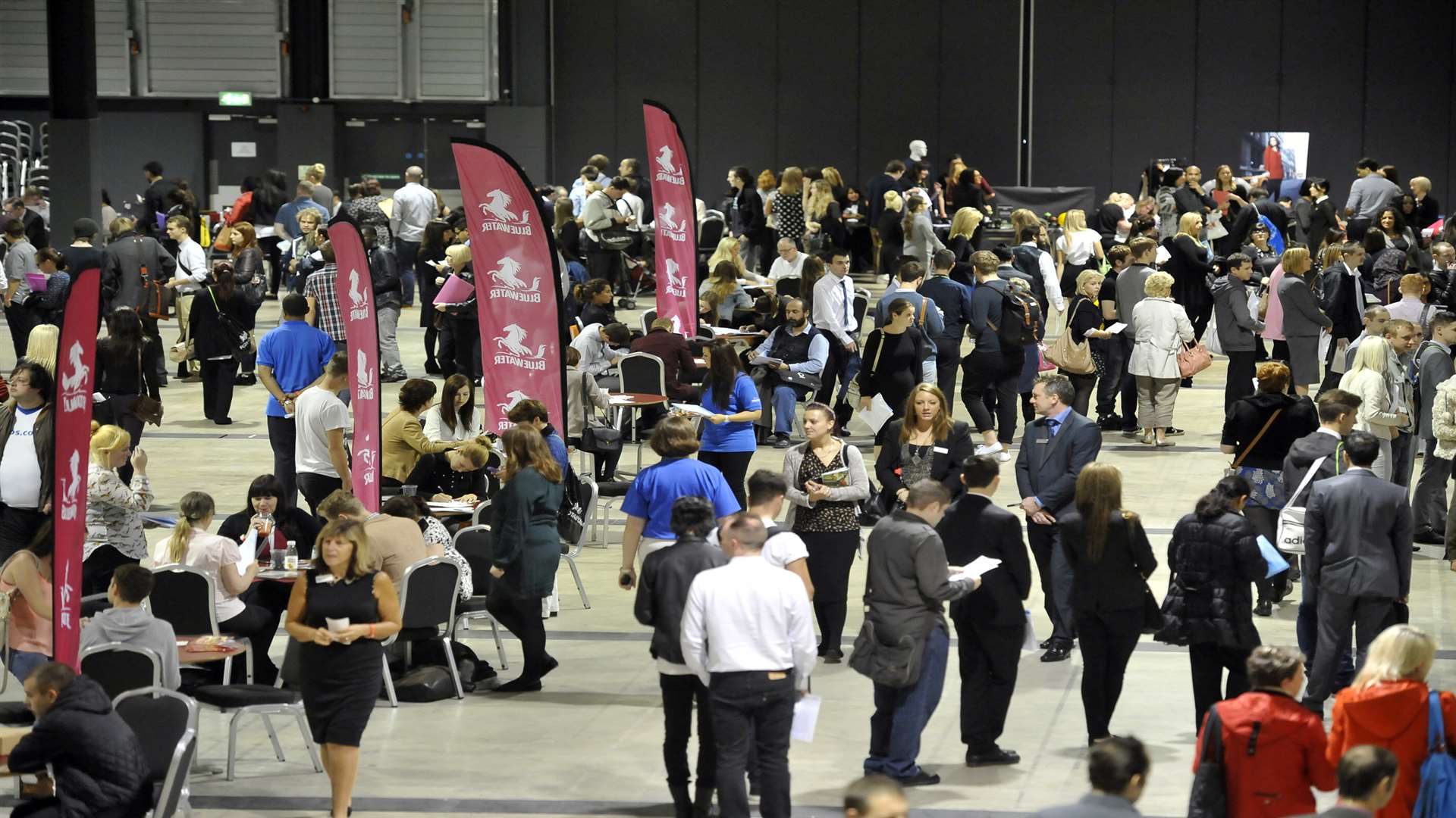 More than 5,000 people attended the jobs fair at Bluewater