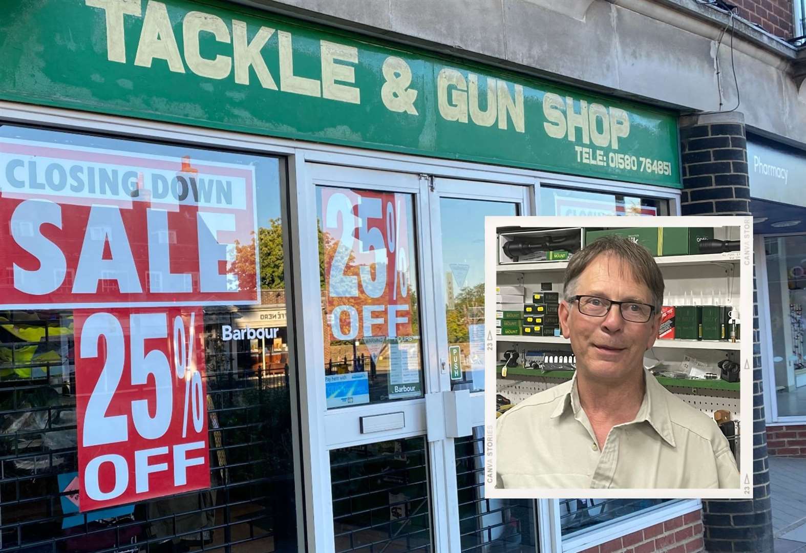 Tenterden Tackle and Gun Shop set to shut after almost 30 years in high  street