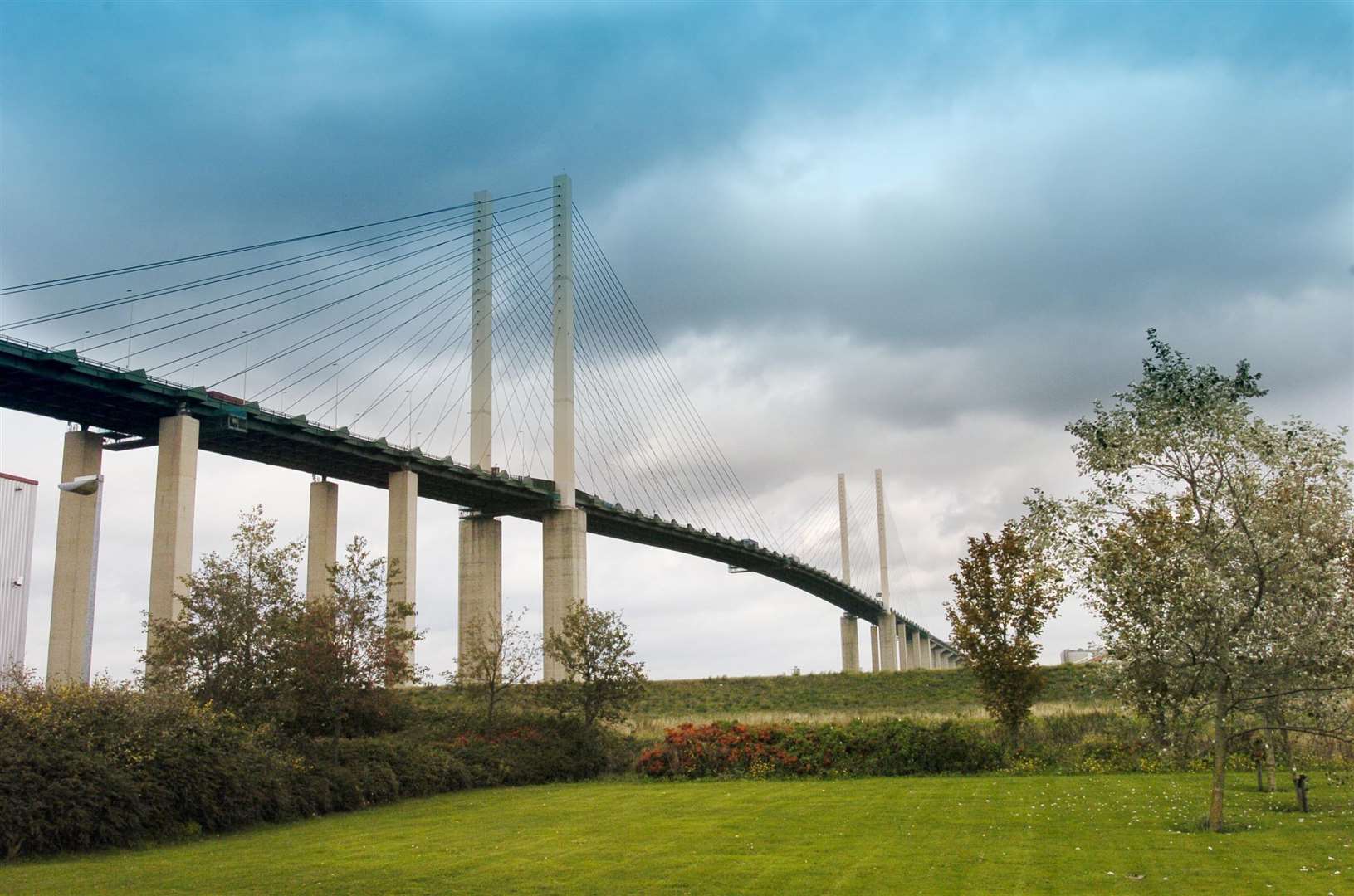 The QEII Bridge spans the Thames at the Dartford Crossing and is regularly checked