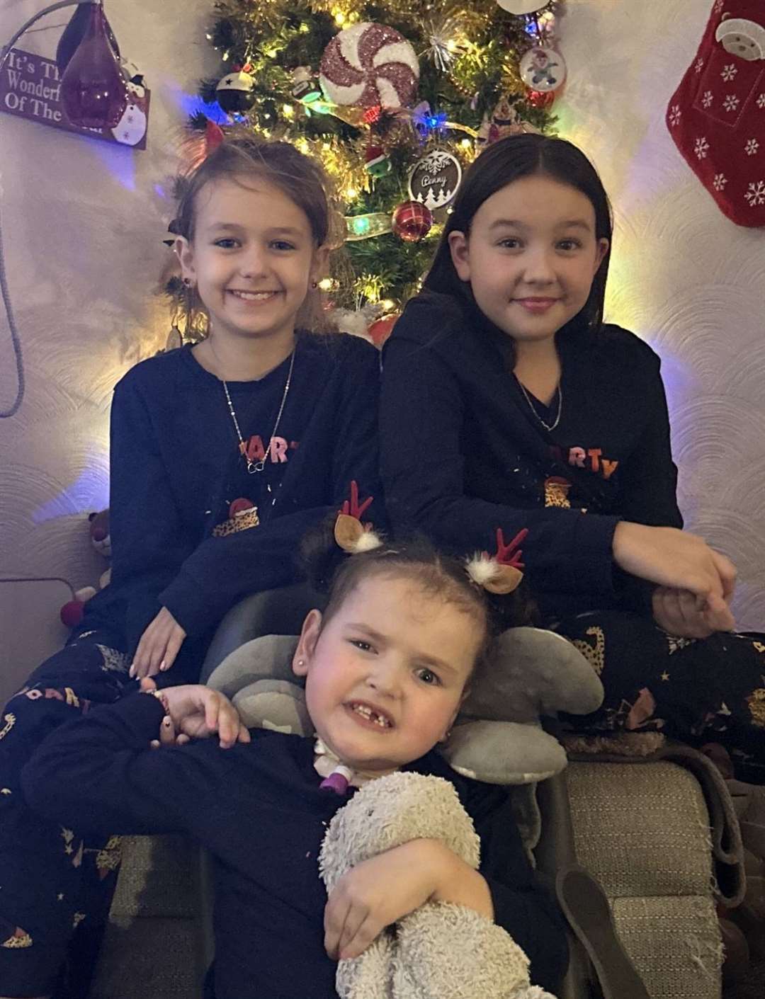The three sisters together during Christmas. Photo: Lauren Windget