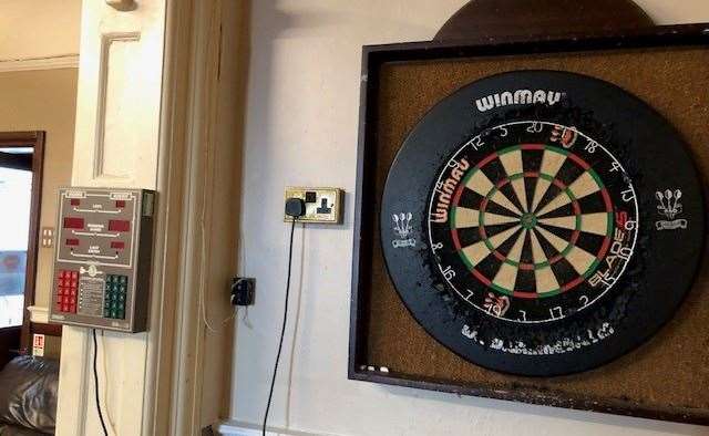 There’s a dartboard on each side of the room and I assume the pub is well equipped to host at least one darts’ team