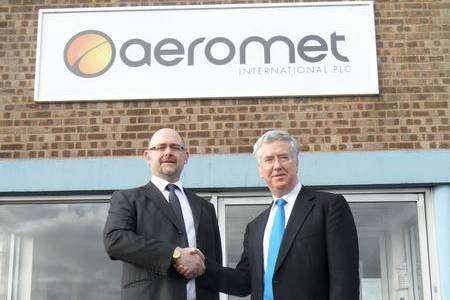 Business minister Michael Fallon visits Aeromet in Rochester