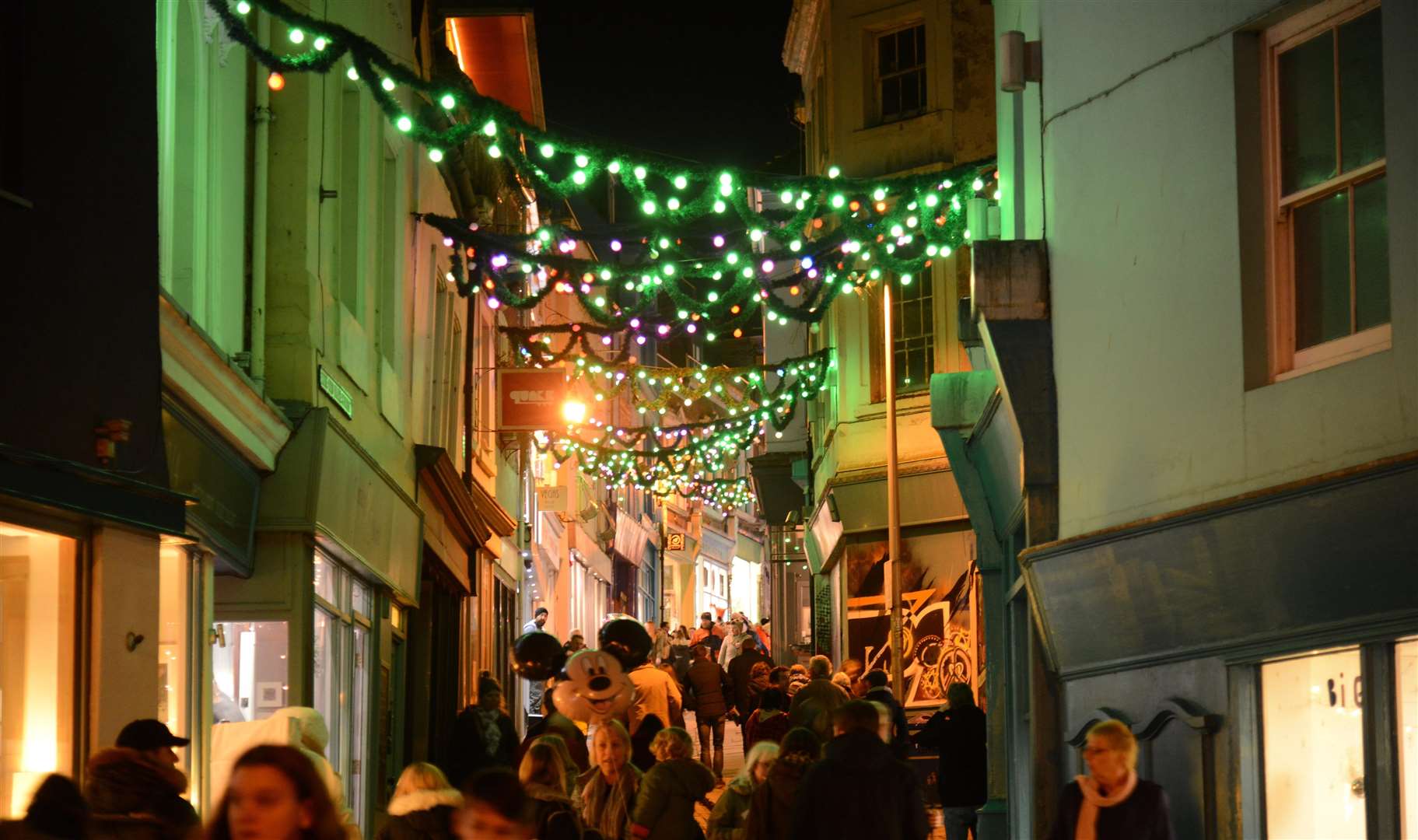 Creative Quarter Christmas Lights switch-on kicks off the Folkestone Book Festival