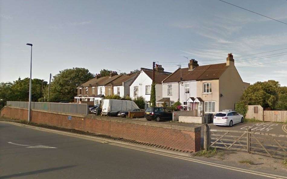 The Ightham cottages in Bean Lane will be demolished to make way for the junction imrprovements Photo: Google