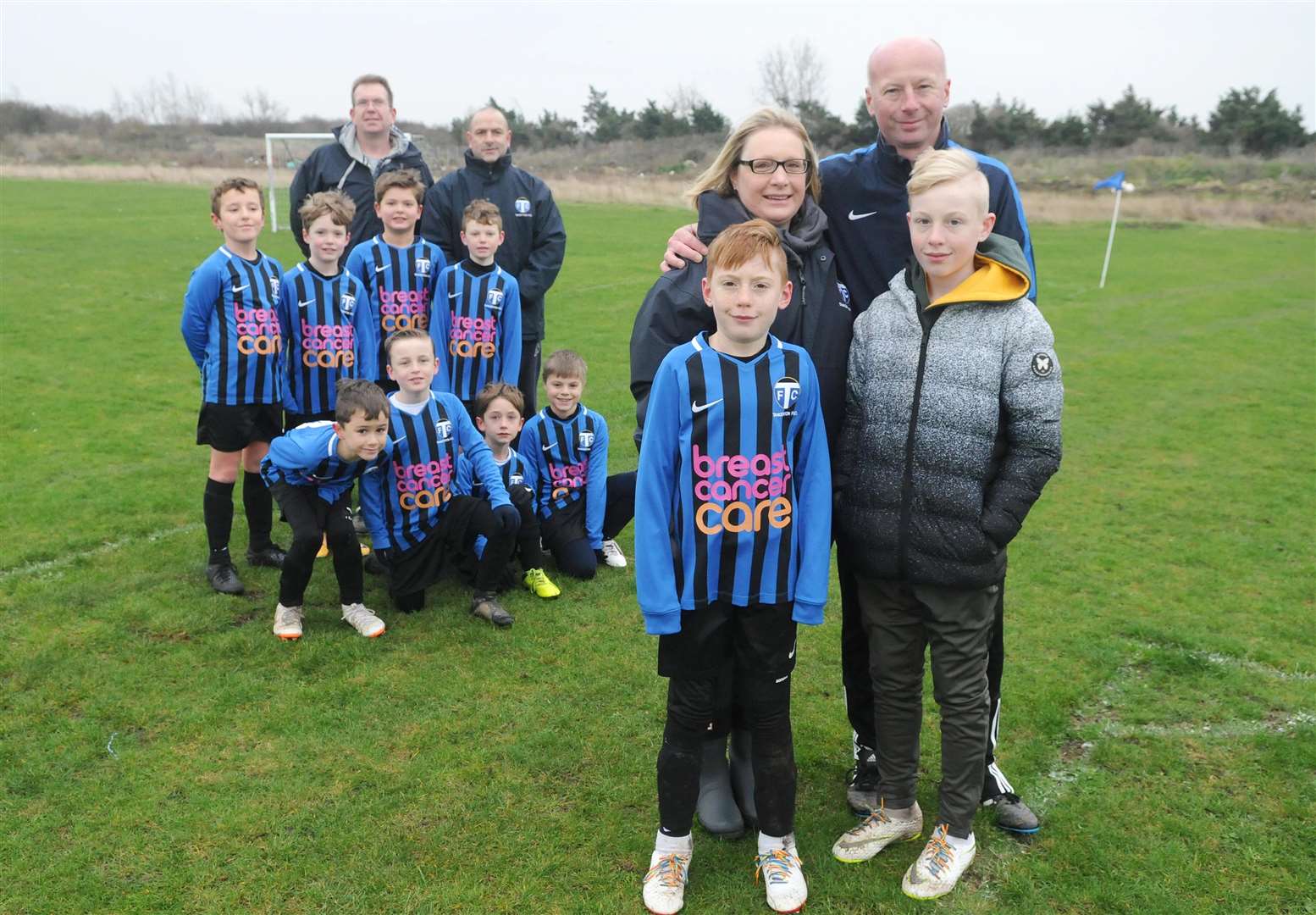 The Tremains with Tankerton FC under 9s team