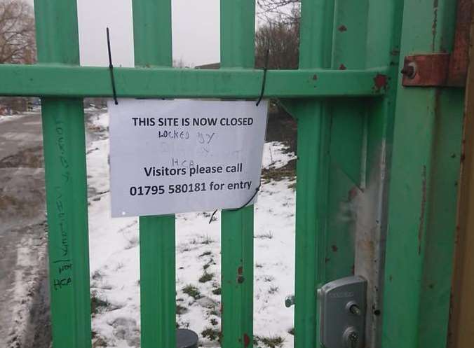 Locked gate. Picture: Trevor Aylott