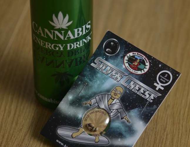 Cannabis energy drink and cannabis seeds are being sold at shops in Maidstone