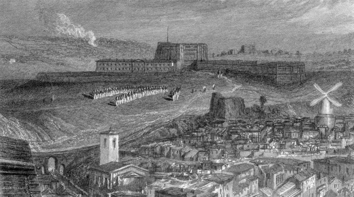 Fort Pitt in 1832, from an engraving by William Miller. Picture: Wikipedia