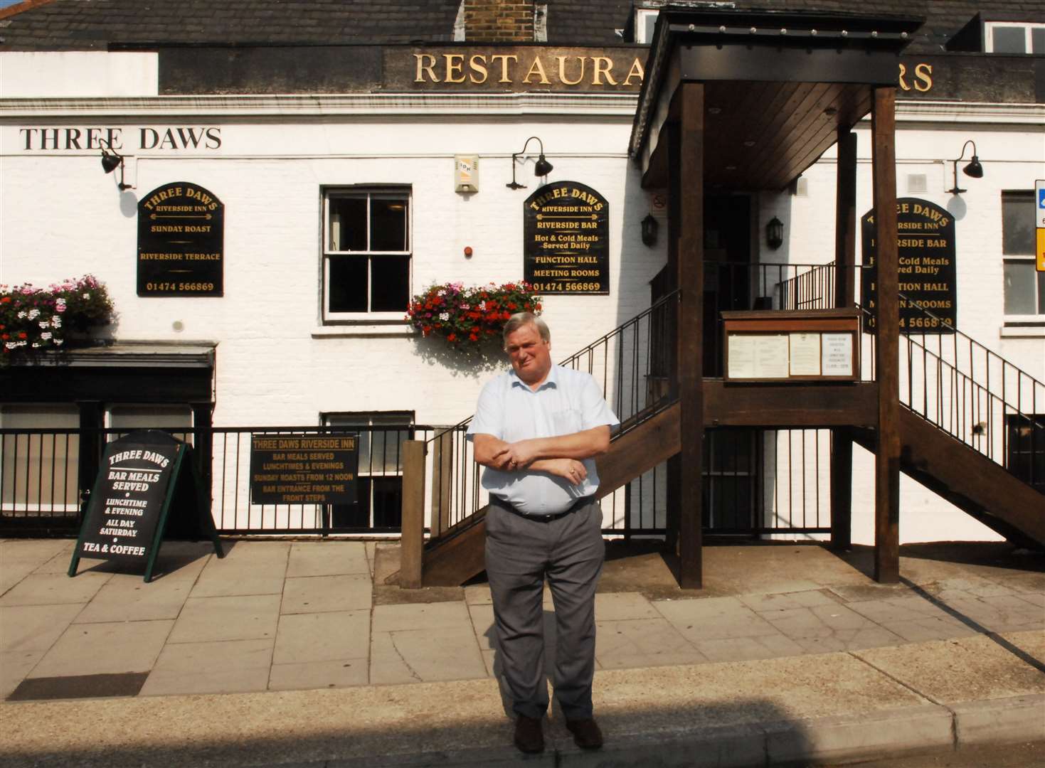 Lester Banks of the Three Daws says the closures will harm the pub at one of its strongest times of the year. Picture: Nick Johnson
