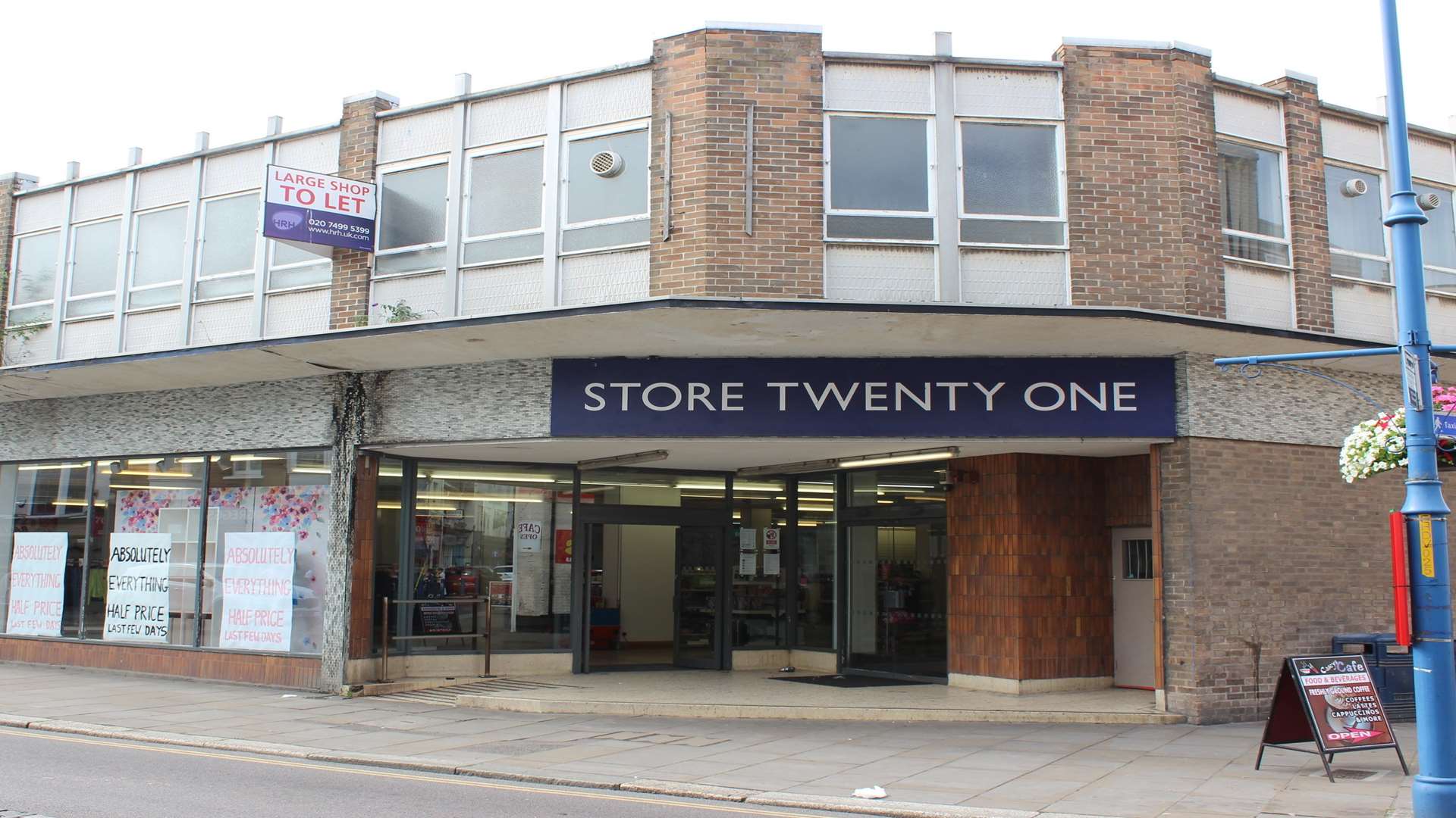 The former Store Twenty One shop in Sheerness High Street.
