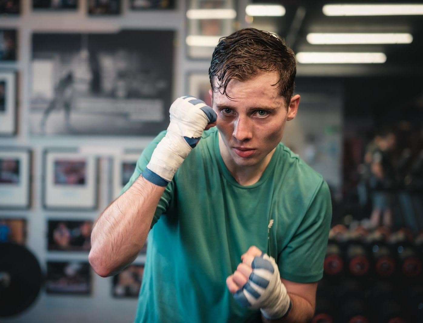Chatham's Robert Caswell is all set for action after a sparring injury KO’d his original fight date Picture: BoxingTunes
