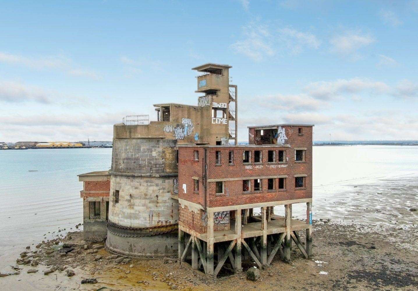 Historic gun tower, No 1, The Thames, to go under the hammer. Picture Savills