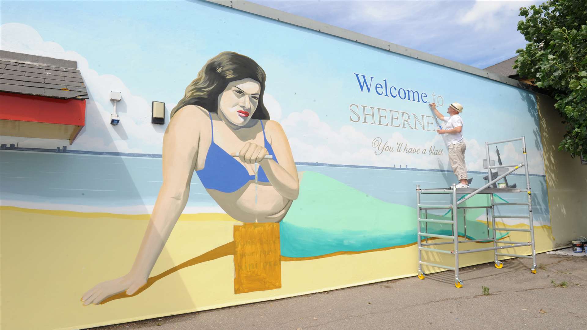 The controversial mermaid mural