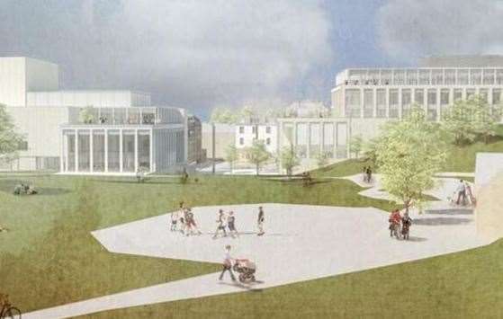 The controversial plans for Calverley Square - which would have eaten into Calverley Grounds