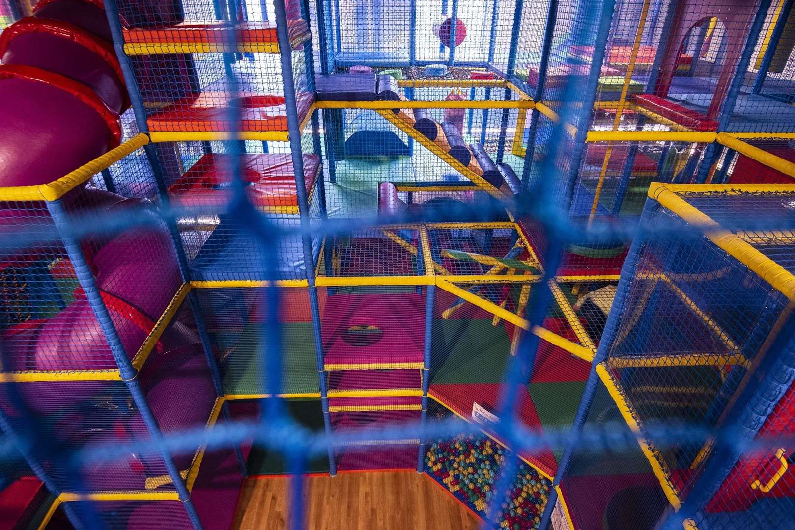 The maze-like play area will give parents a chance to relax, possibly with a Costa in hand