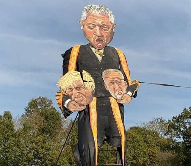 The unveiling of John Bercow's effigy