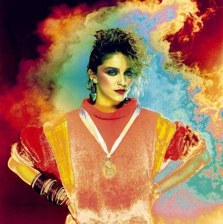 Madonna, London studio, 1984 by Brian Aris