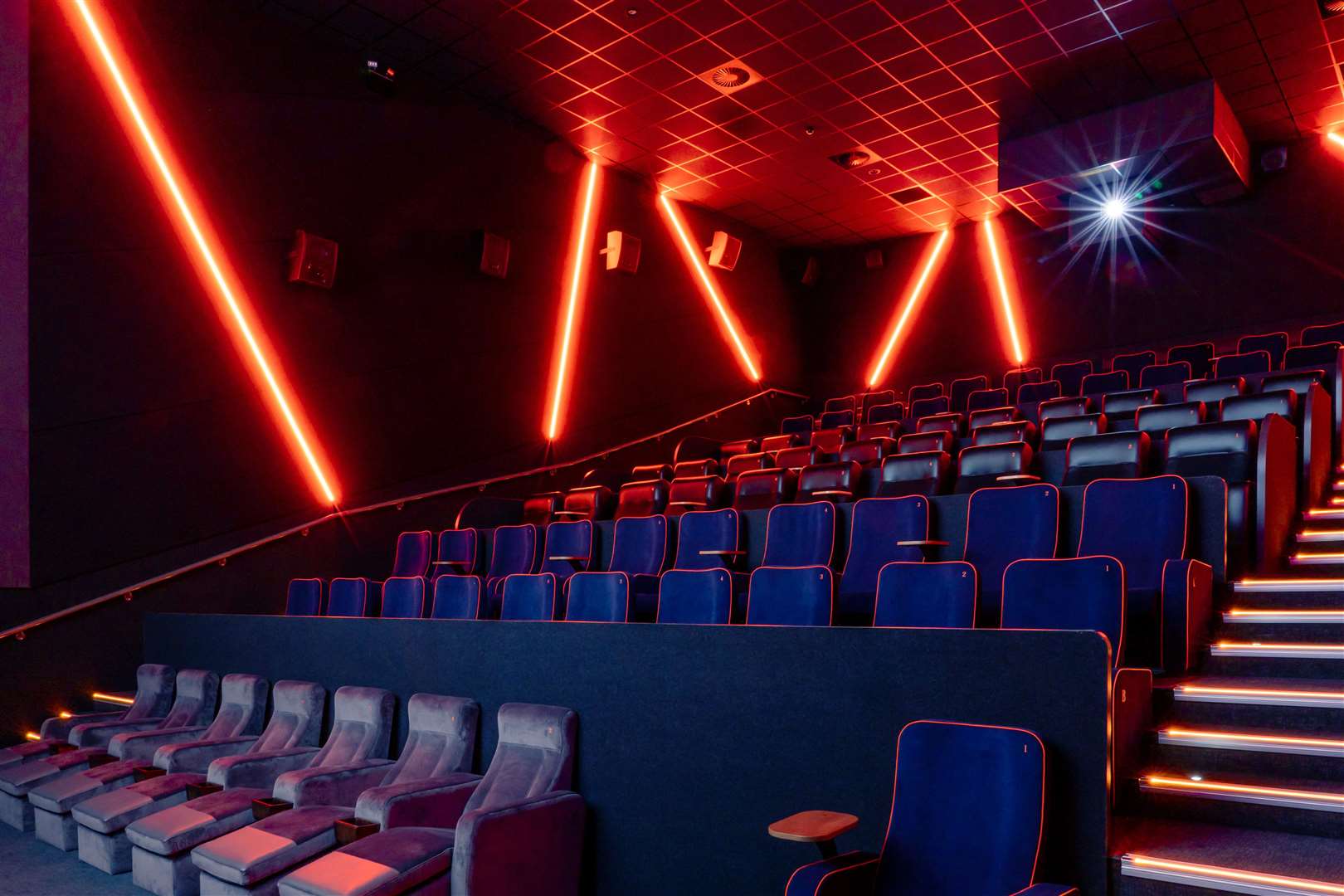 There are a range of seating options at The Light's state-of-the-art cinema