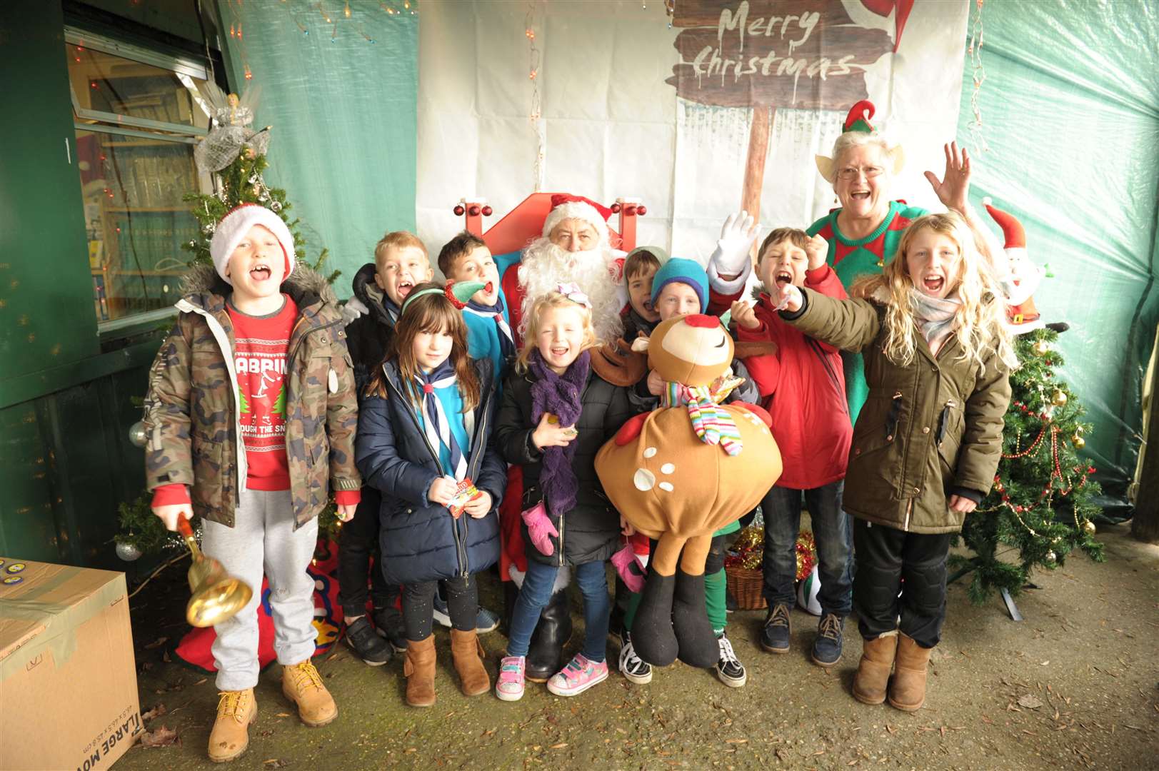 Children enjoyed the special Santa train rides at Cascades Leisure Centre, in Thong Lane, Gravesend
