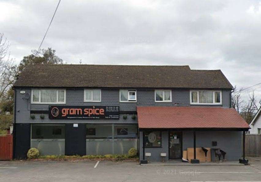 Gram Spice in Biddenden has been given a hygiene rating of zero. Picture: Google
