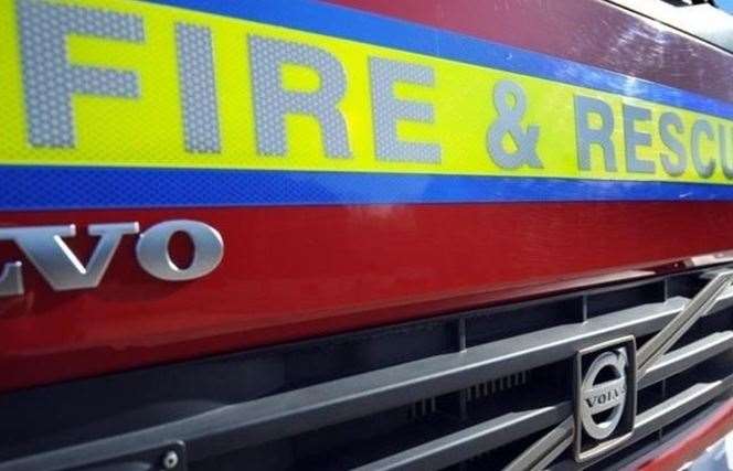 Five fire engines were called to battle the blaze in Marden