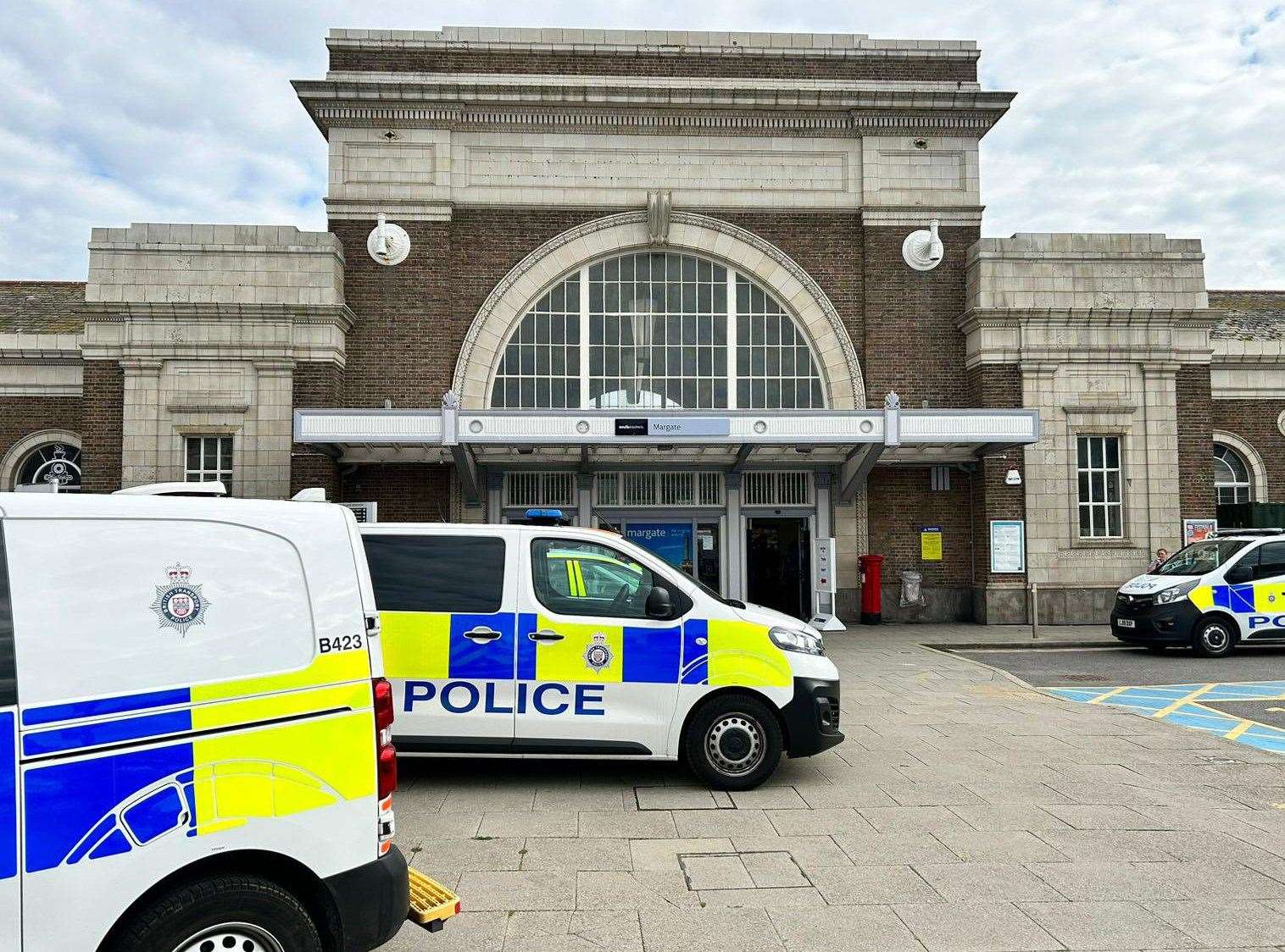 The incident happened at Margate Railway Station. Photo: BTP